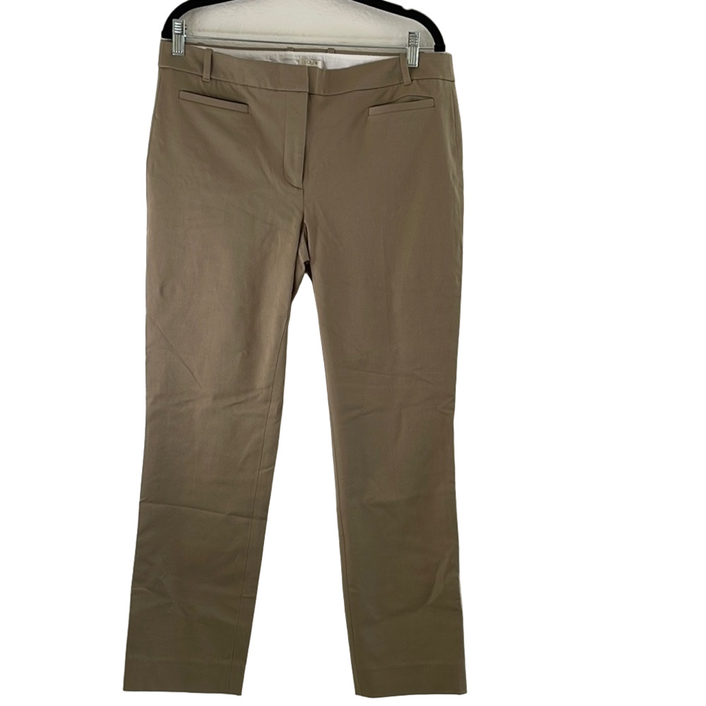 NWT J CREW KHAKI Straight-Leg Pants SIZE 12R